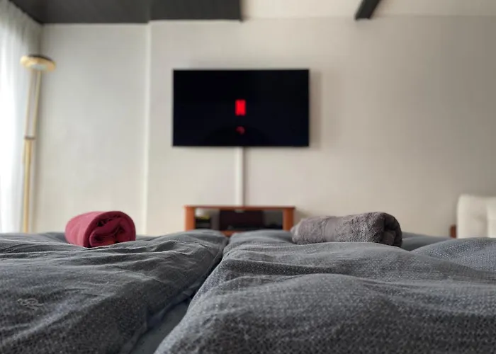 Bel De 2 Avec Magnifique Vue A Lägenhet Crans-Montana