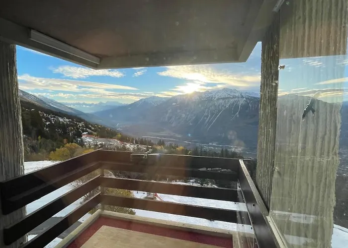 Daire Bel De 2 Avec Magnifique Vue A Crans-Montana